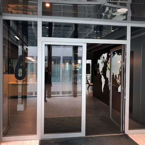 thermfix vario Fassaden, fuego light Türen, unico Türen and presto 50 Türen - The Circle, Zürich located in Zürich, Schweiz