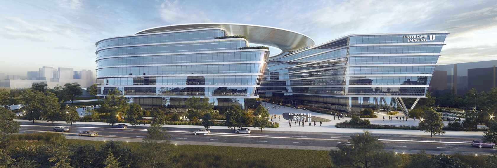 thermfix vario Fassaden and unico Türen - United Imaging Smart Medical Campus, Shanghai located in Shanghai, China